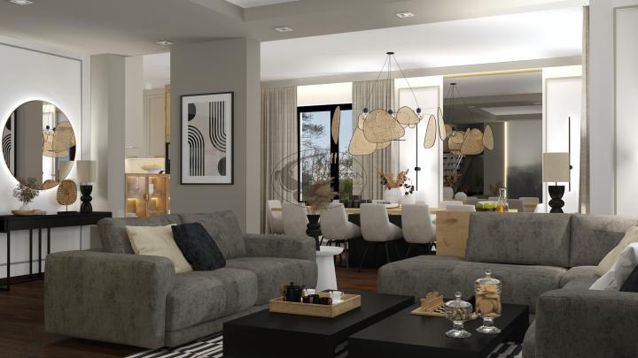 Projekt wnętrza domu w Oświęcimiu